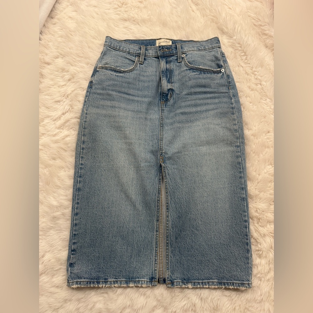 Classic Blue Denim Skirt